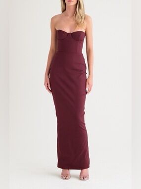 house of cb camilla dress pink Camilla Dress In Pink By House Of Cb RARE HOUSE OF CB 'Camilla' Pink Satin Dress